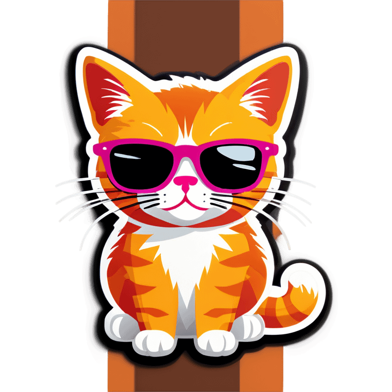 Cat with sunglasses emoji