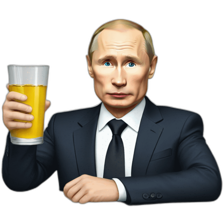 putin with vodka emoji