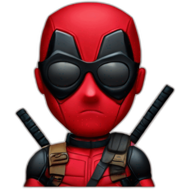 Deadpool with sunglasses emoji