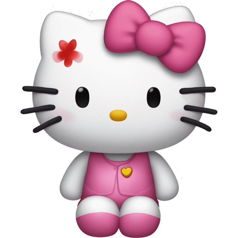 Hello kitty tirando beso  emoji