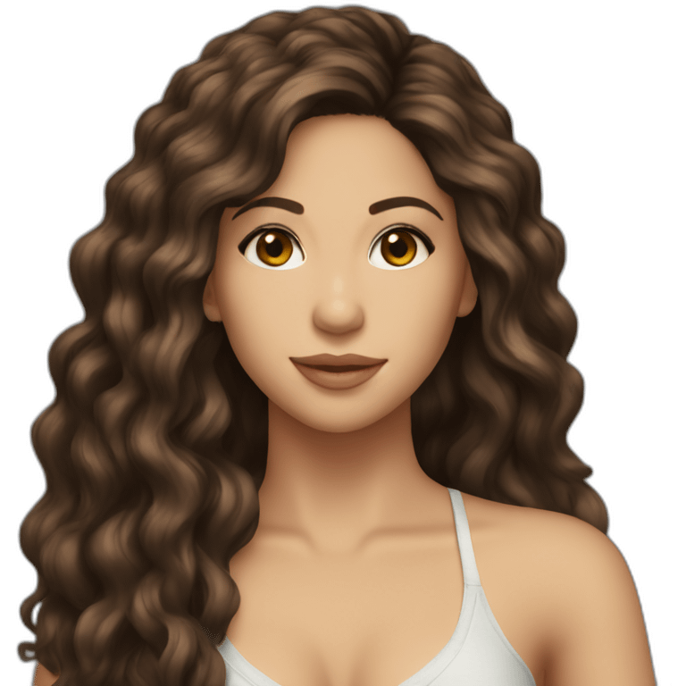 shakira dark brown hair emoji