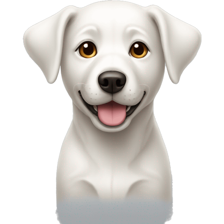 simple white dog emoji