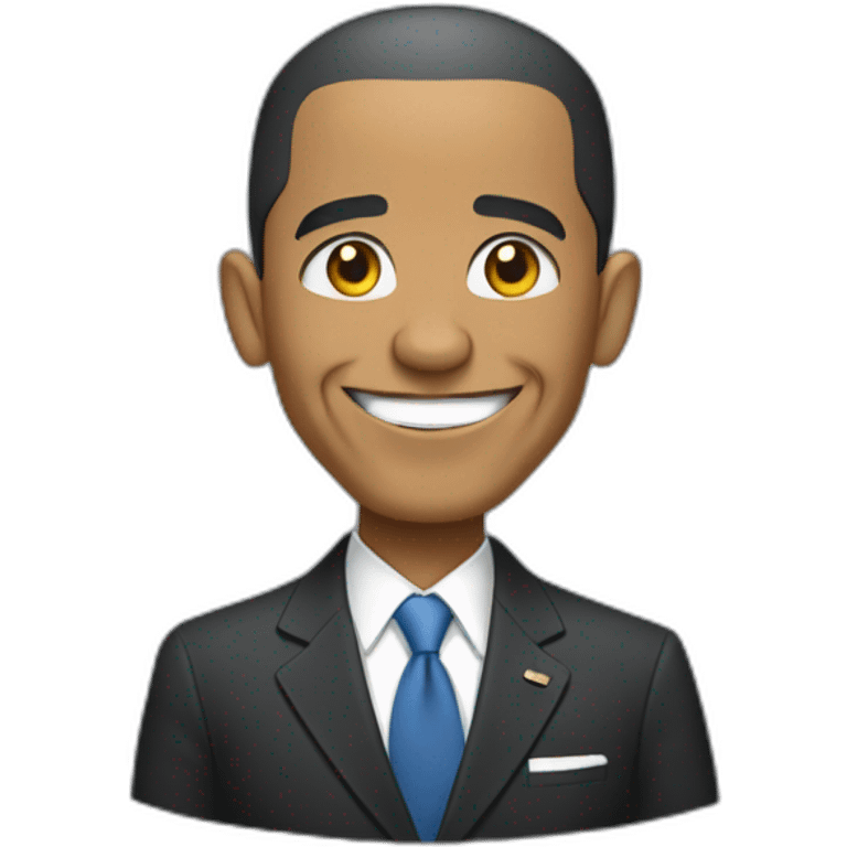 obama disant bonjour de la main emoji