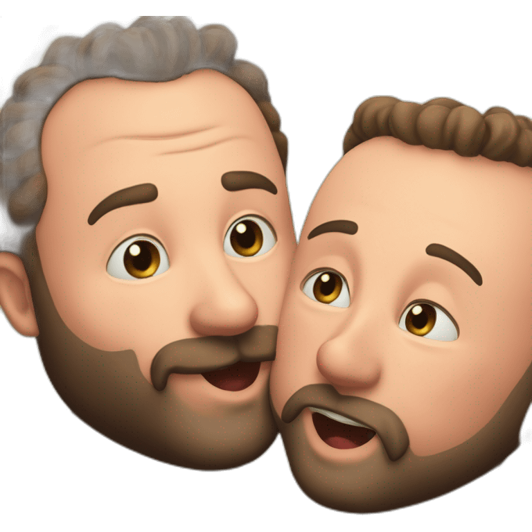 tom segura kissing bert kreischer emoji