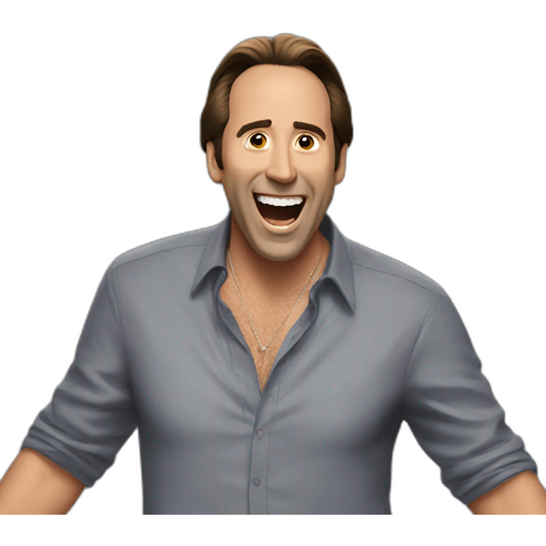 Happy dancing Nick cage emoji