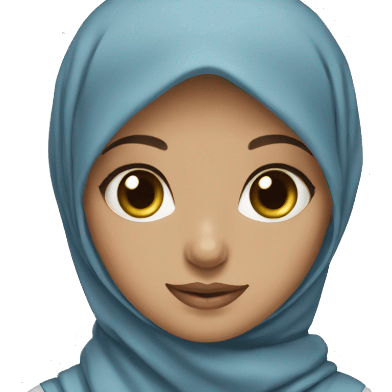 hijab girl blue eyes  emoji