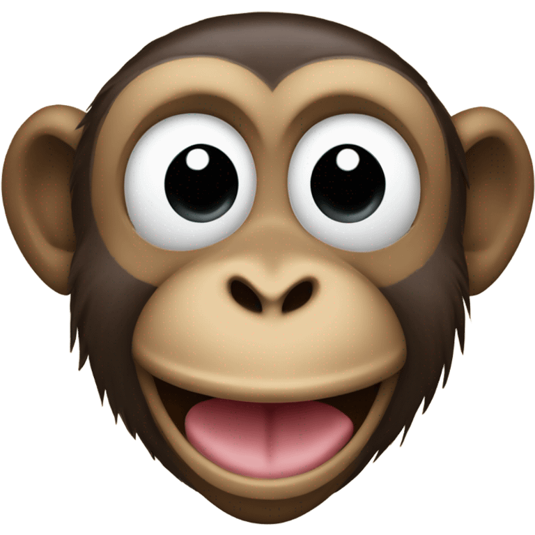 A monkey sticking his tongue out  emoji