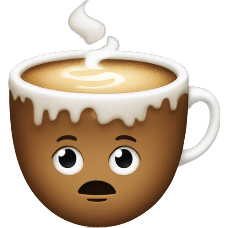 Christmas coffee emoji