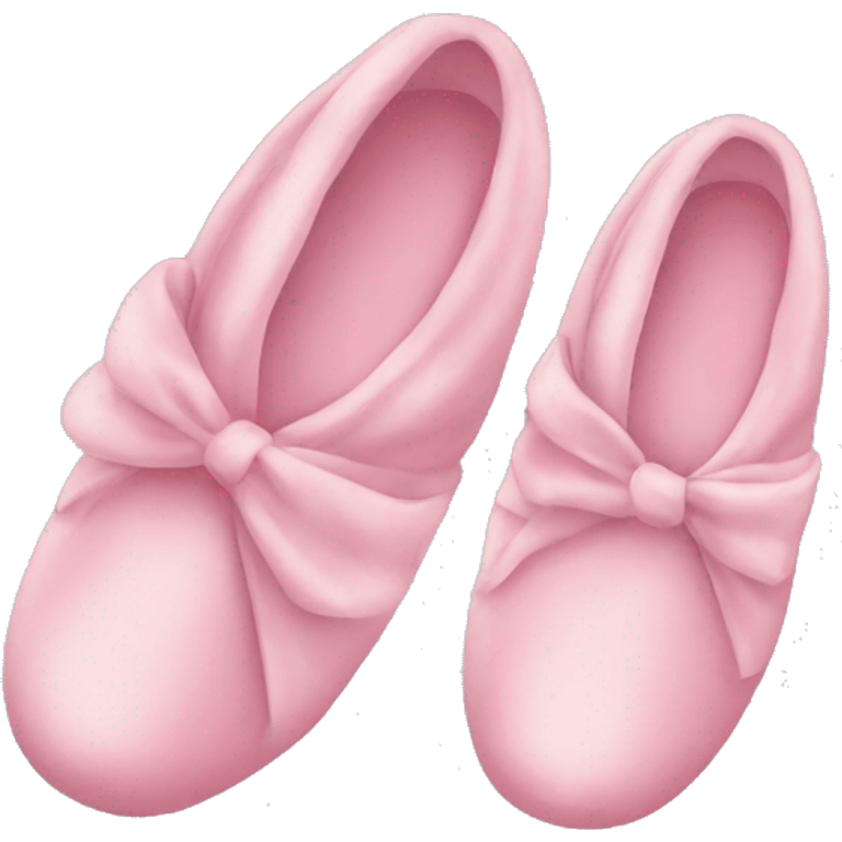 Light pink silk slippers and robe emoji