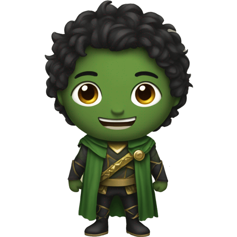 Toto with a Loki costume emoji