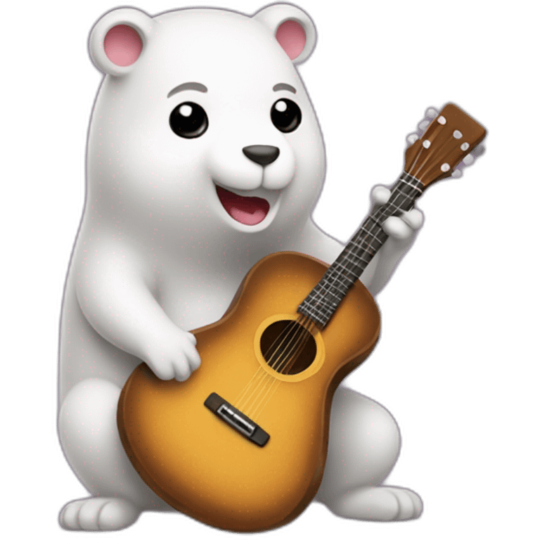 golang gopher playing guitar emoji