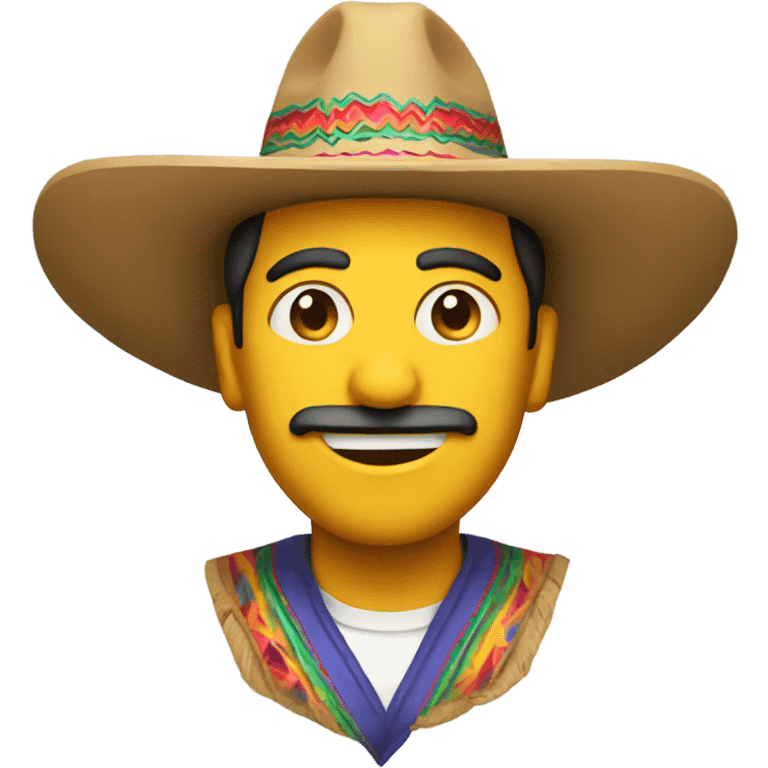 Man wearing a sombrero emoji