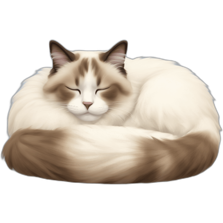 Ragdoll cat sleep emoji