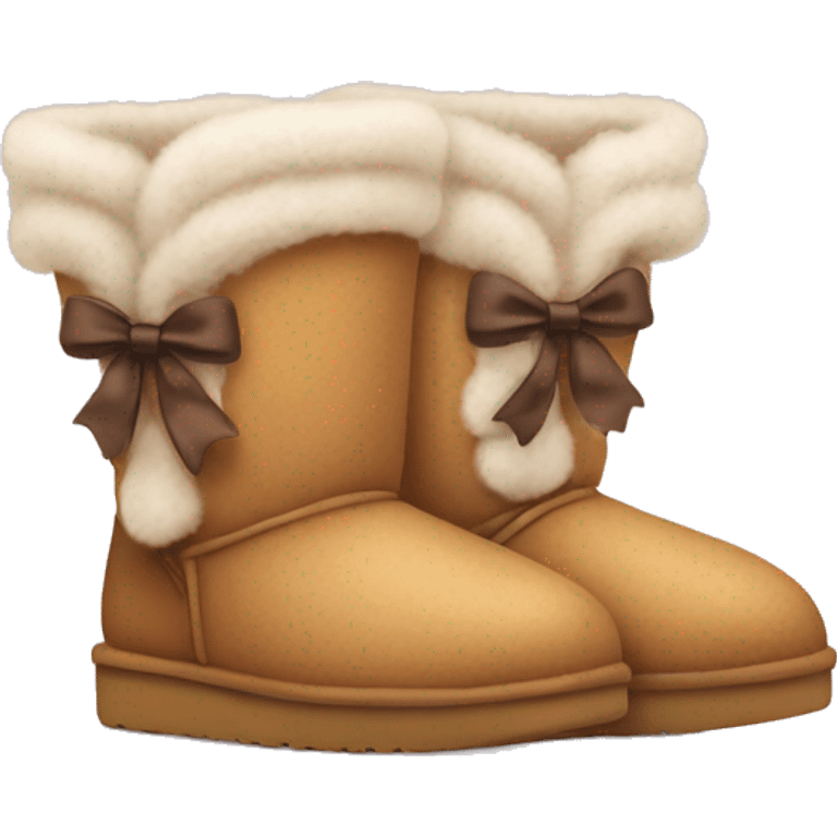 cute uggs with bows emoji