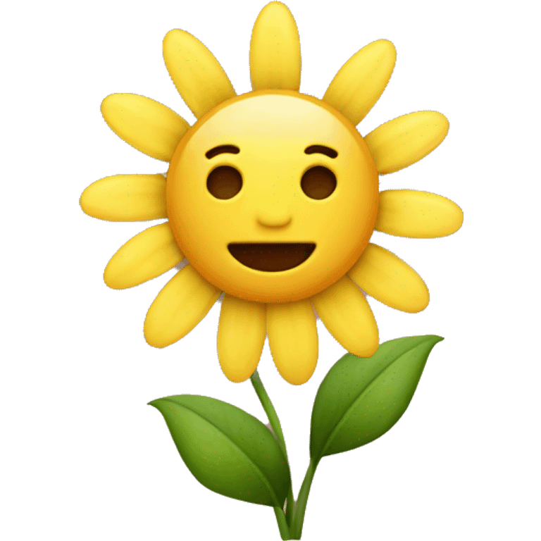 Flower with face emoji