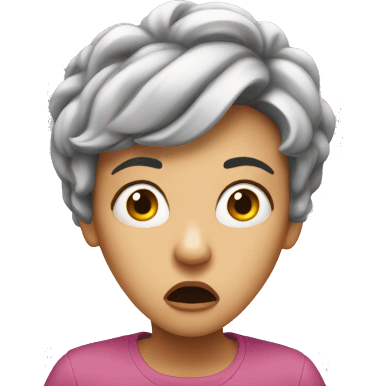 shocked lady emoji