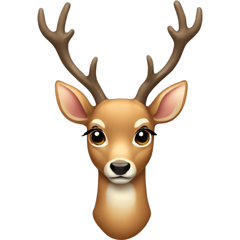 deer with a white bow emoji