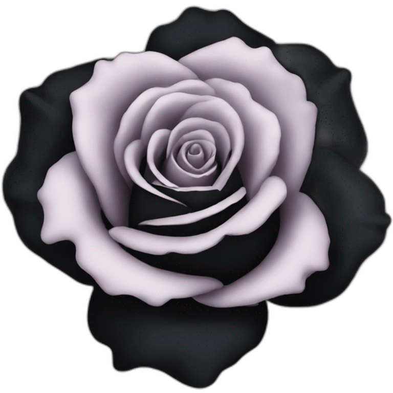 Black rose emoji