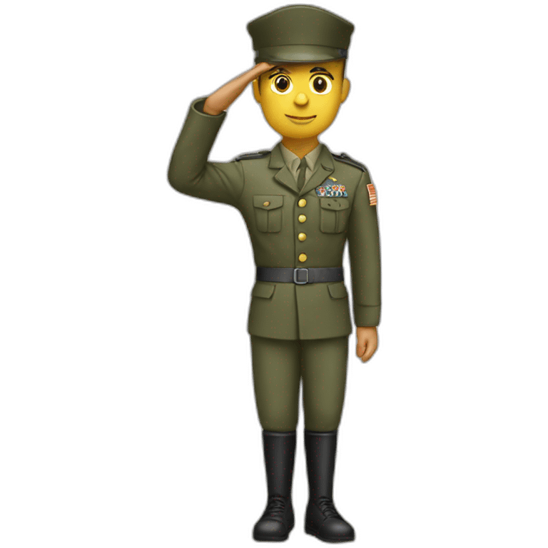 salute soldier emoji