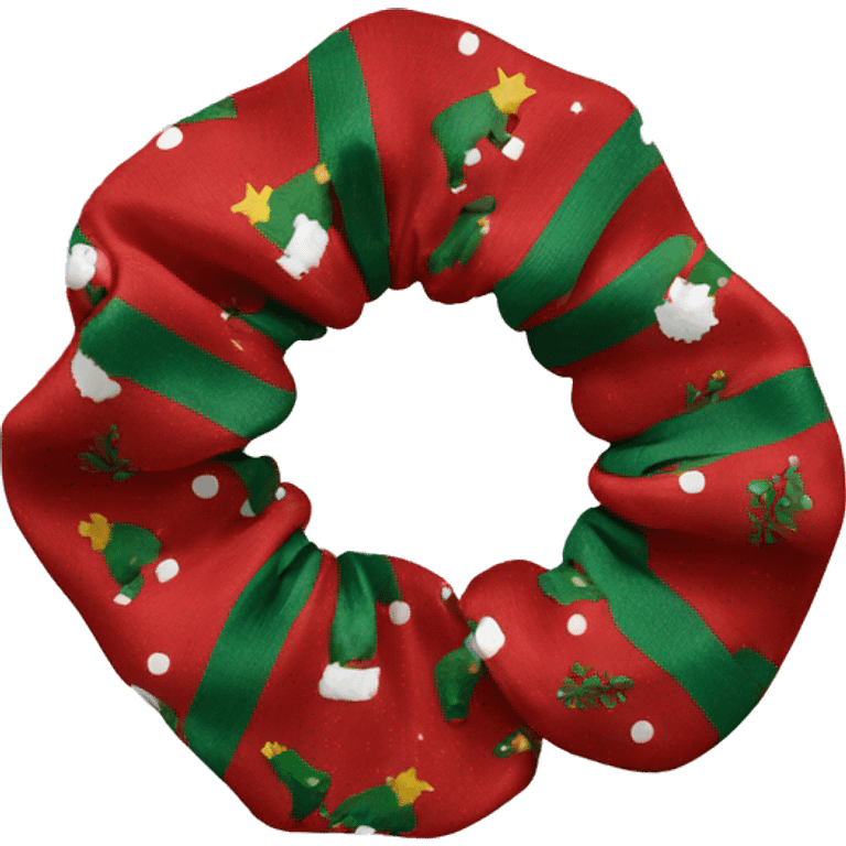 Christmas scrunchie emoji