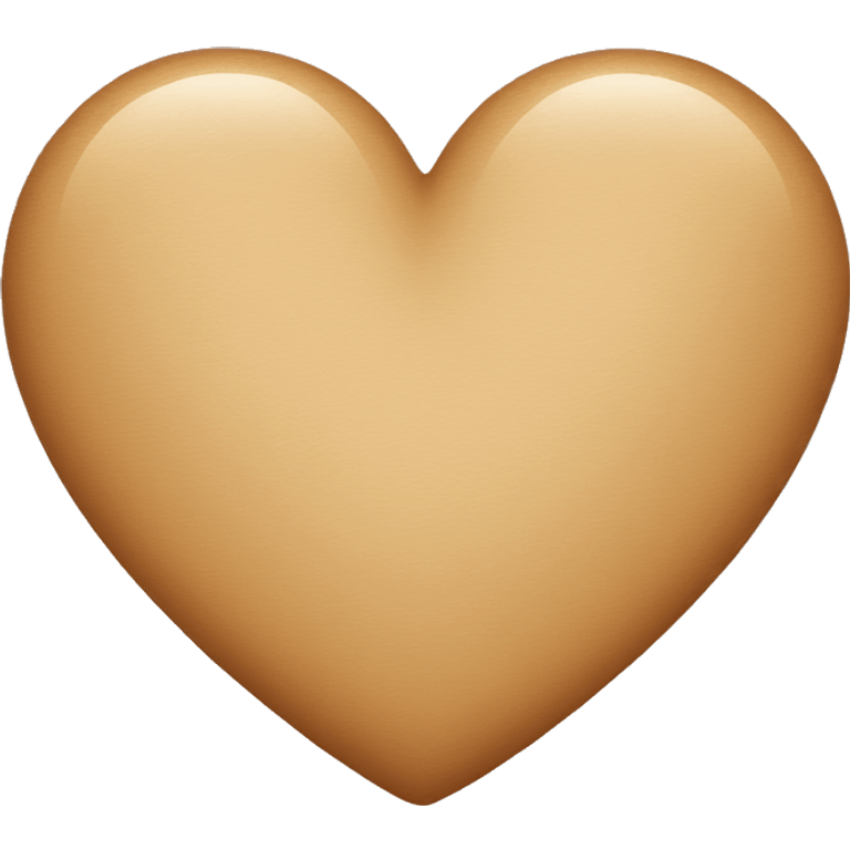 light brown love heart  emoji