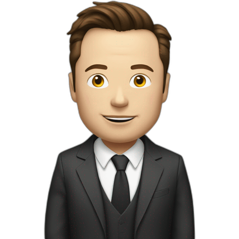 Elon Musk in the caar emoji