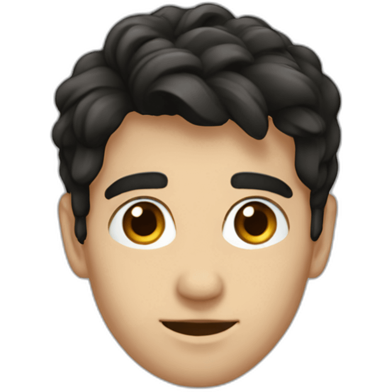 European dark hair Tino emoji