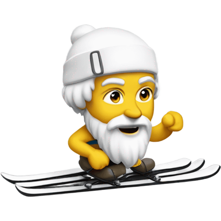 Socrates on ski’s emoji