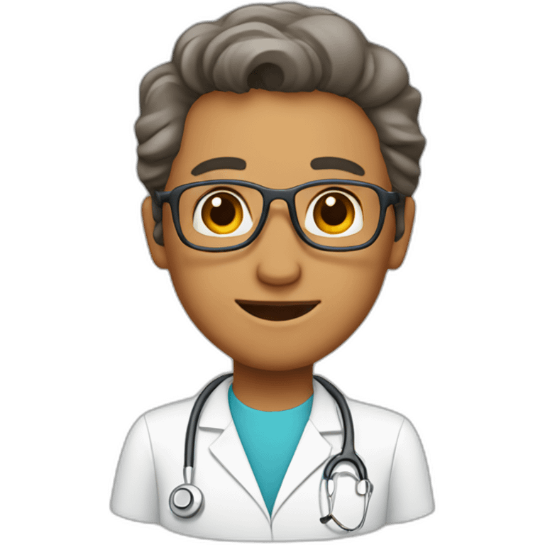 Mid age pediatrician emoji