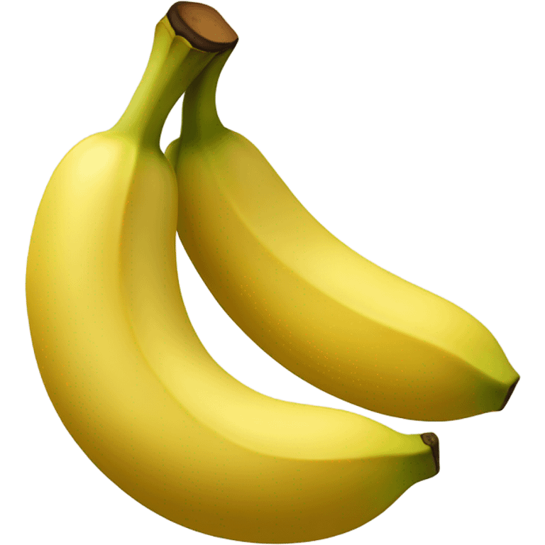 Create a yellow banana emoji with light brown spots, adding subtle texture and shading. The design should look natural and symbolize growth and progress. emoji