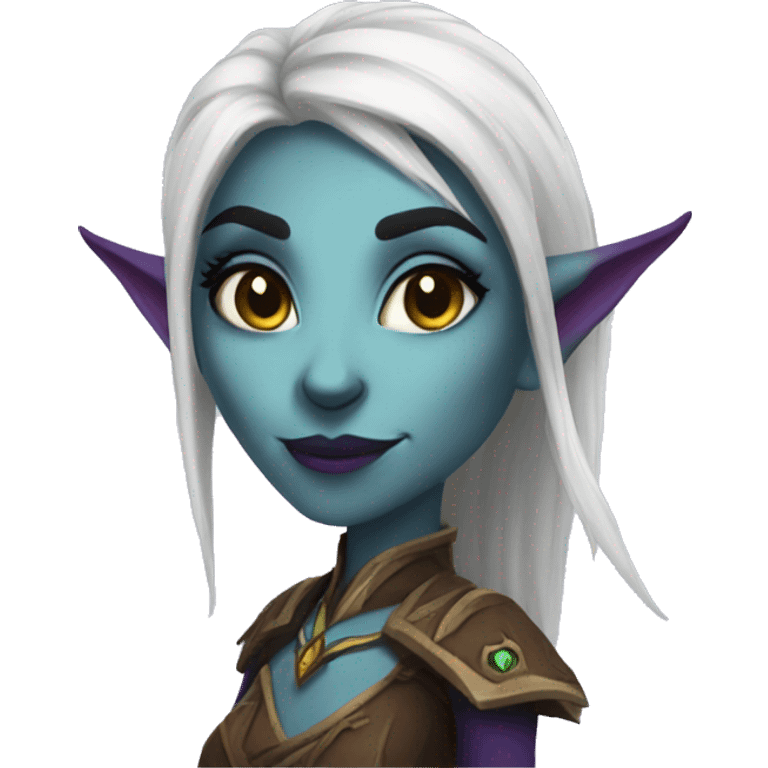 night elf female from world of warcraft emoji