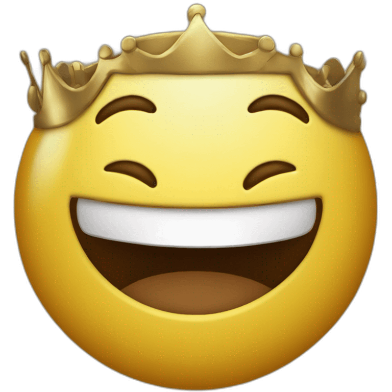 happy ruster face king emoji