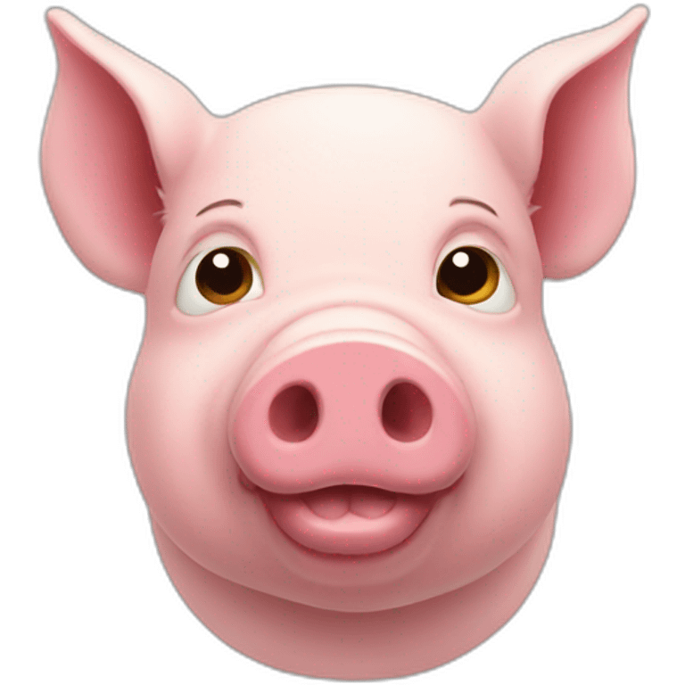 A colored pig emoji