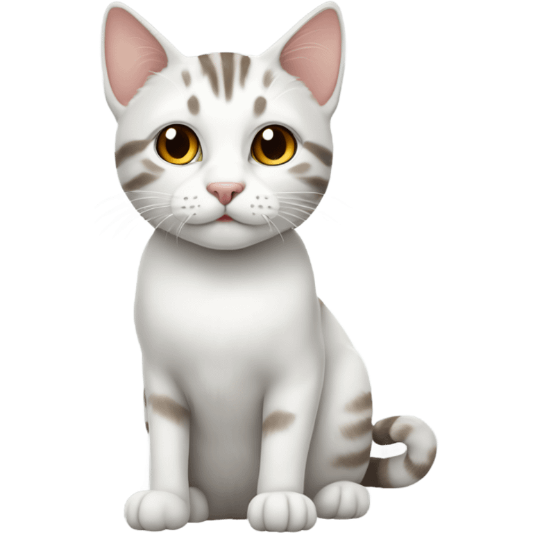 white and tabby tom cat emoji