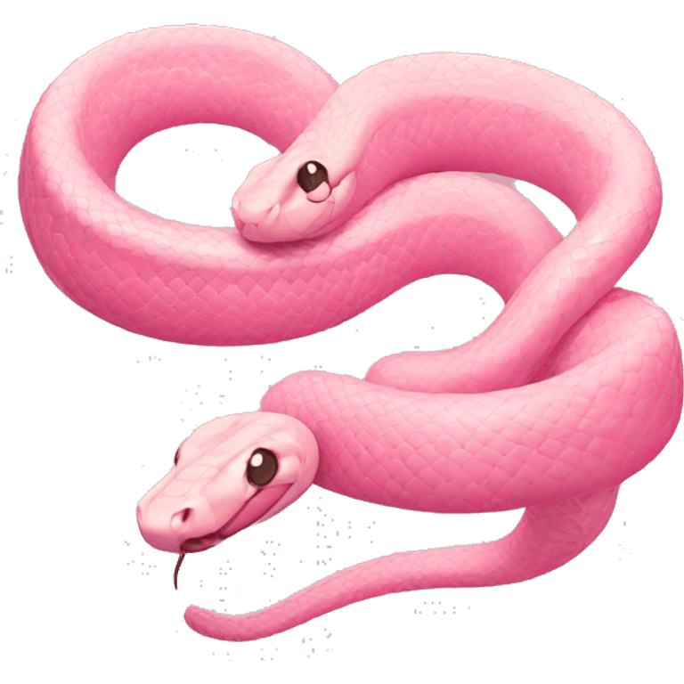 Snake light pink emoji