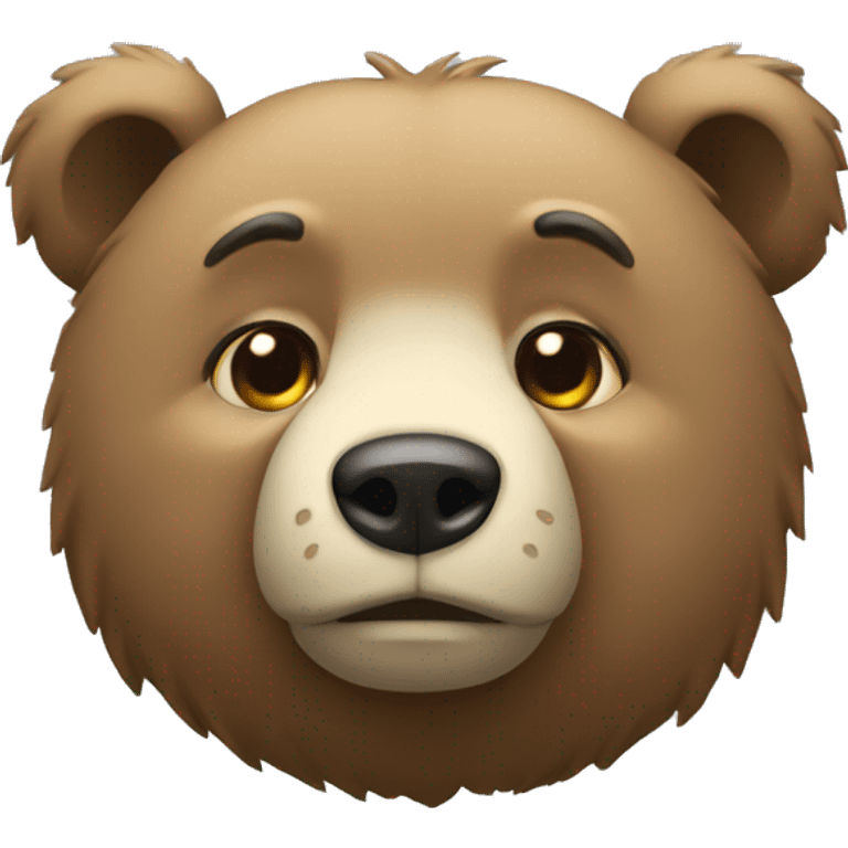 un ours qui est triste emoji