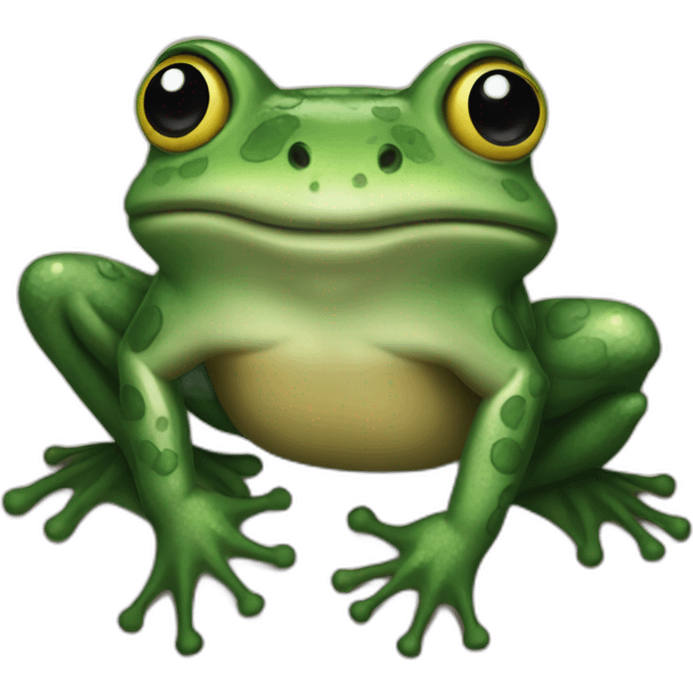 Tattooed frog emoji