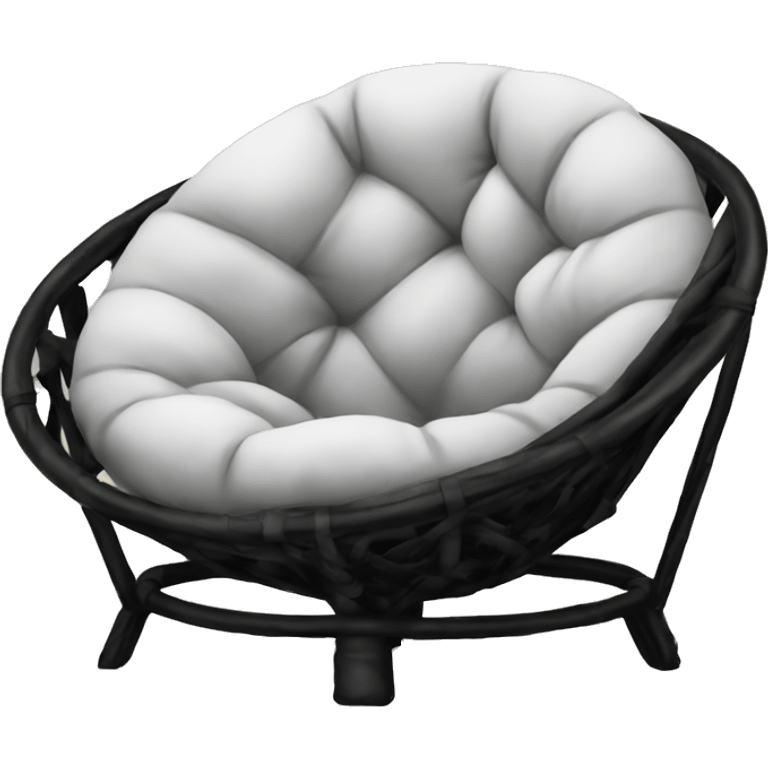 Black papasan chair cosy emoji