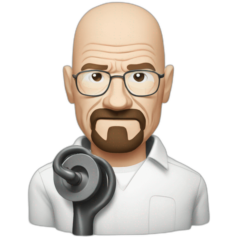 walter white playing curling emoji