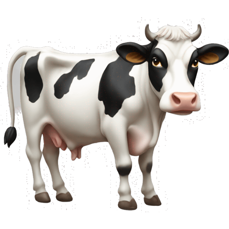 Cow stretching  emoji