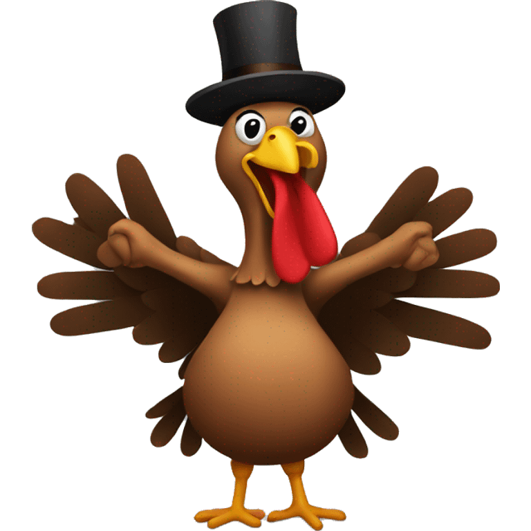 Turkey dancing  emoji