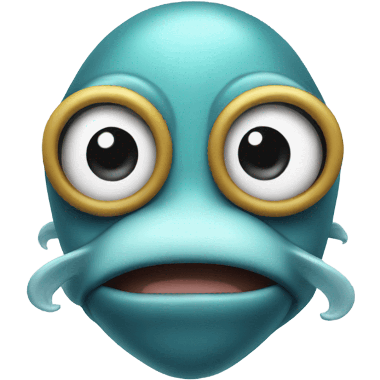 Sea monkey with a mustache emoji