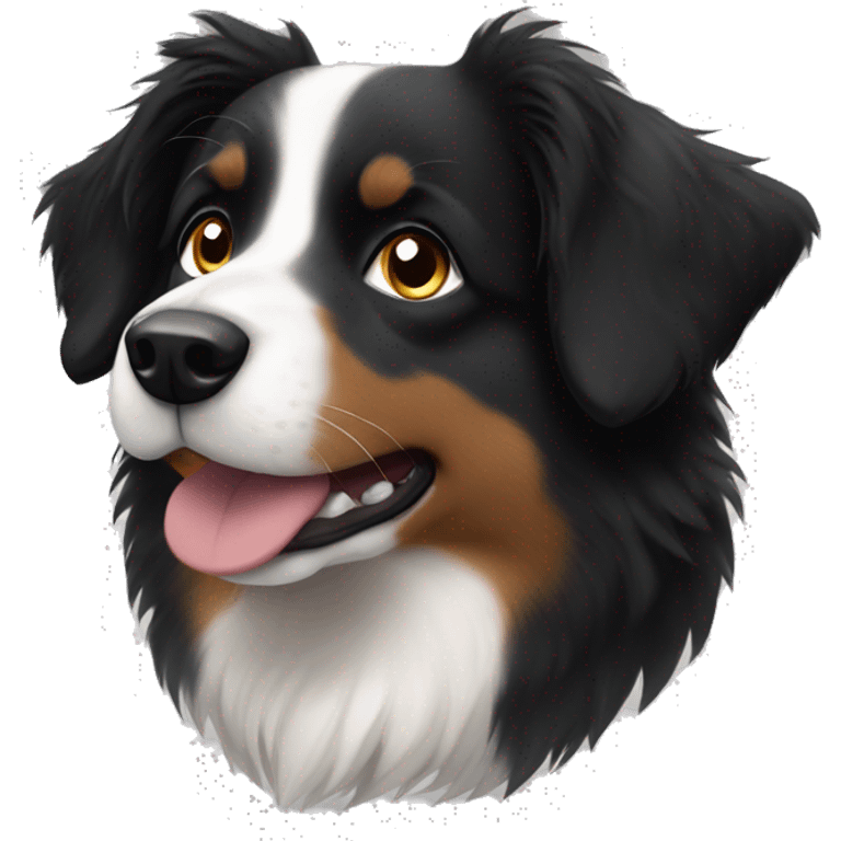 Black mini Australian shepherd  emoji