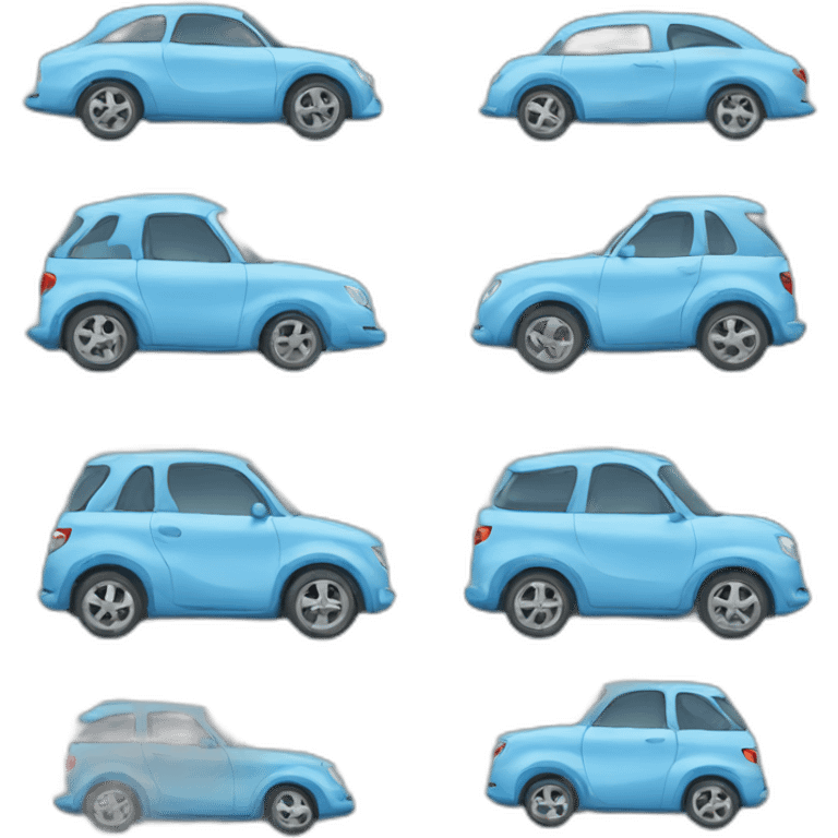 Car blue emoji