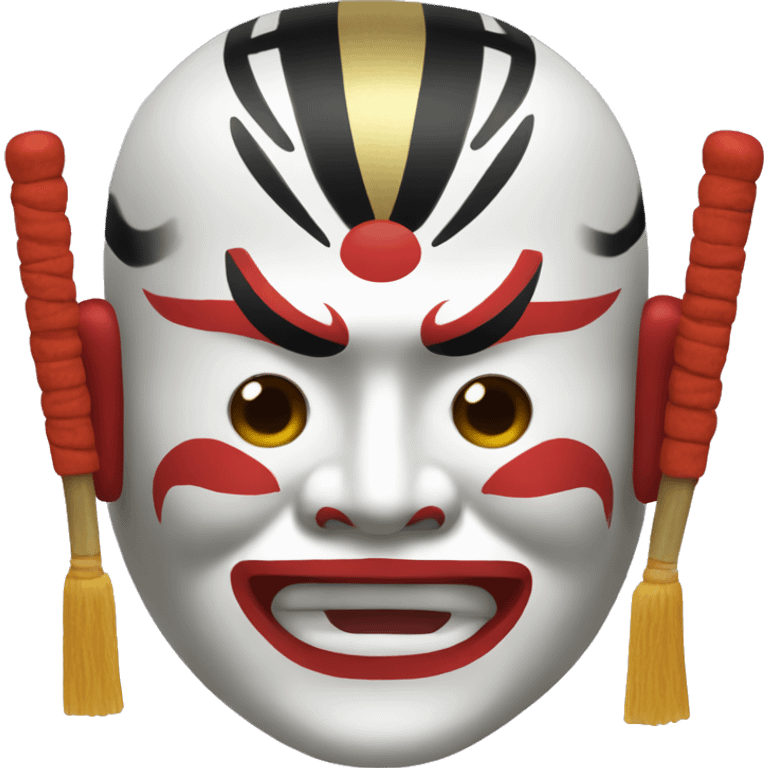 Japanese kabuki mask emoji