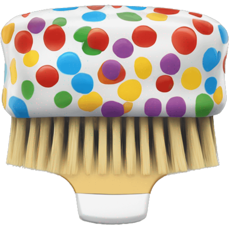 clown hairbrush  emoji