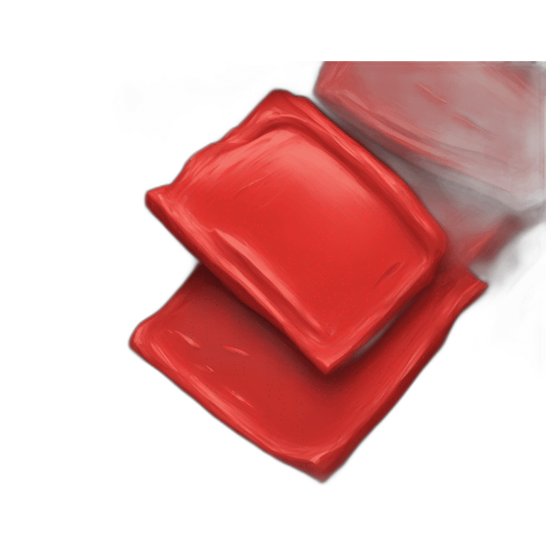 thick red paint in a pile emoji