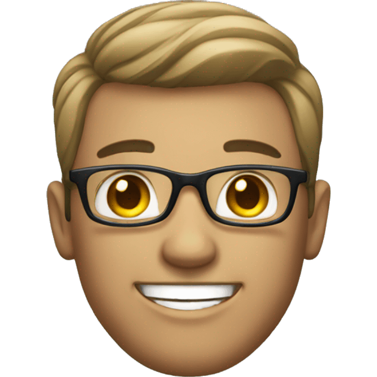 smiling male in stylish attire emoji