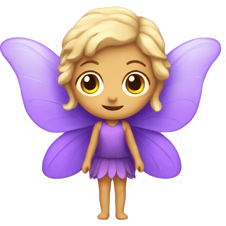 Fairy with purple wings emoji