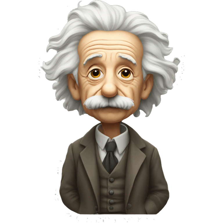 Albert Einstein smoking emoji